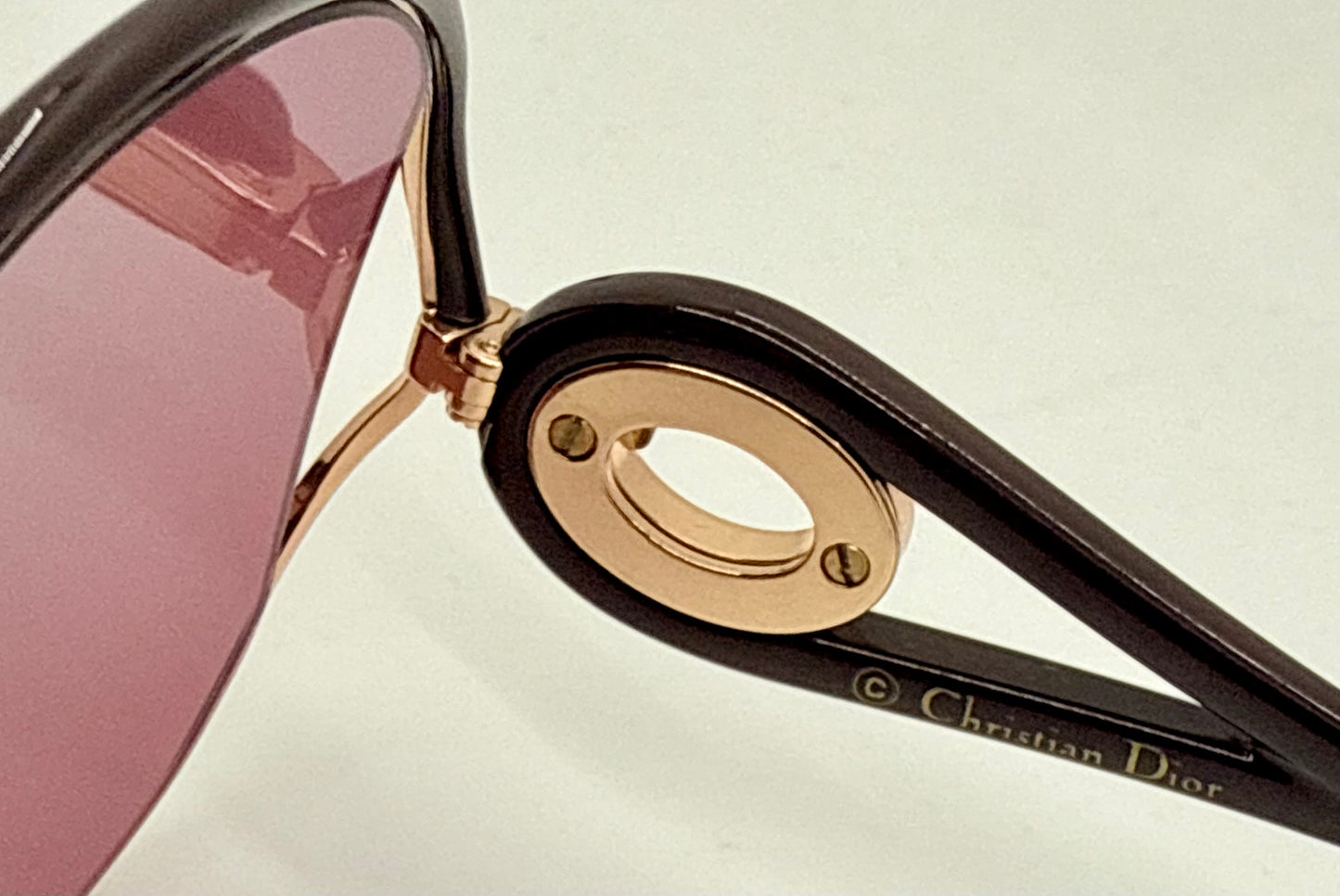 Christian Dior New Volute 58EVC Vintage Sunglasses-Rose Lenses-Full Kit-NOS/Unworn-57mm