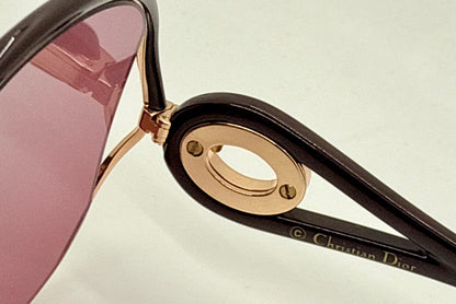 Christian Dior New Volute 58EVC Vintage Sunglasses-Rose Lenses-Full Kit-NOS/Unworn-57mm