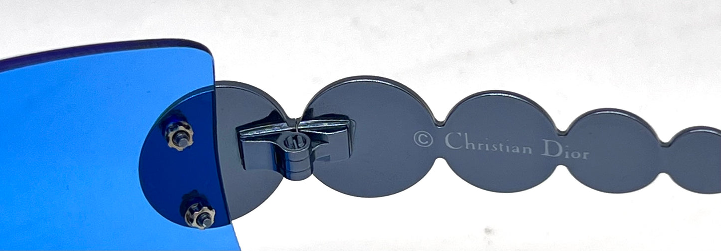 Christian Dior Millenium 55N Vintage Shield Sunglasses-Unworn/Full Kit