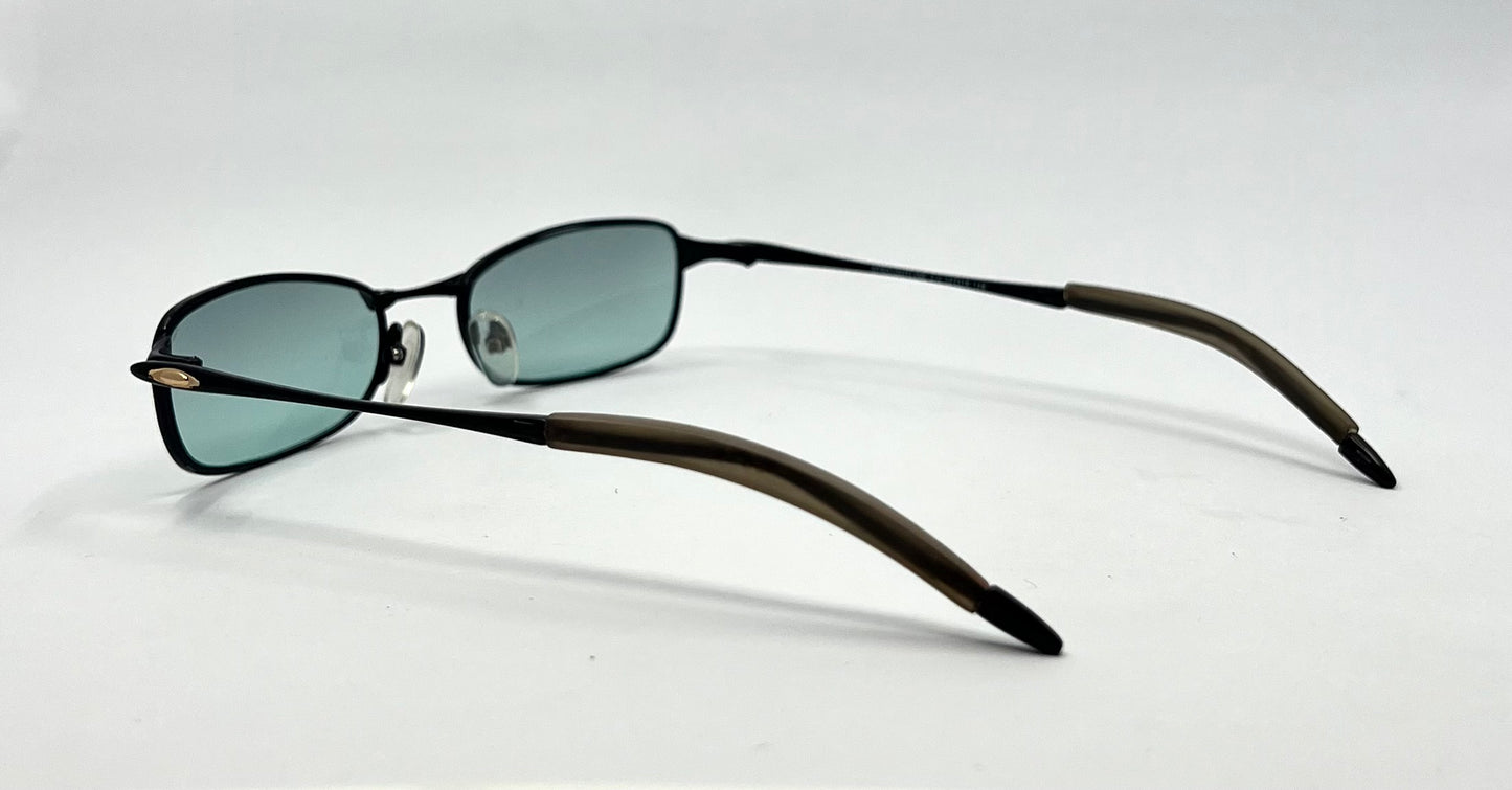 Oakley Straightline 2.0 Vintage Sunglasses-Model 11-729-New Solid Green Tinted Custom Sunglasses-Unworn