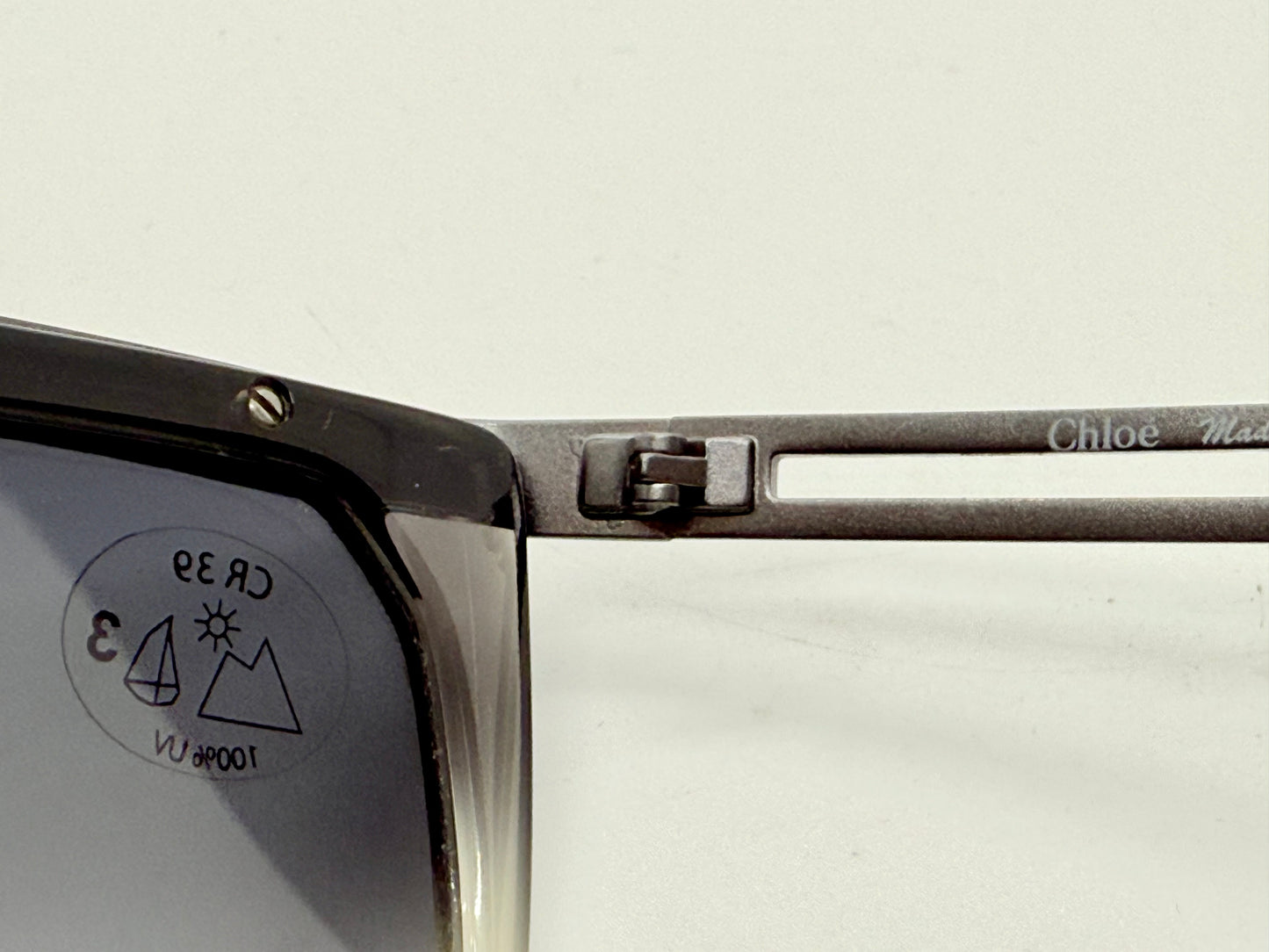 Chloé CL2186 C01-VINTAGE Shield Sunglasses-RARE/UNWORN-France-58mm-Grey Gradient