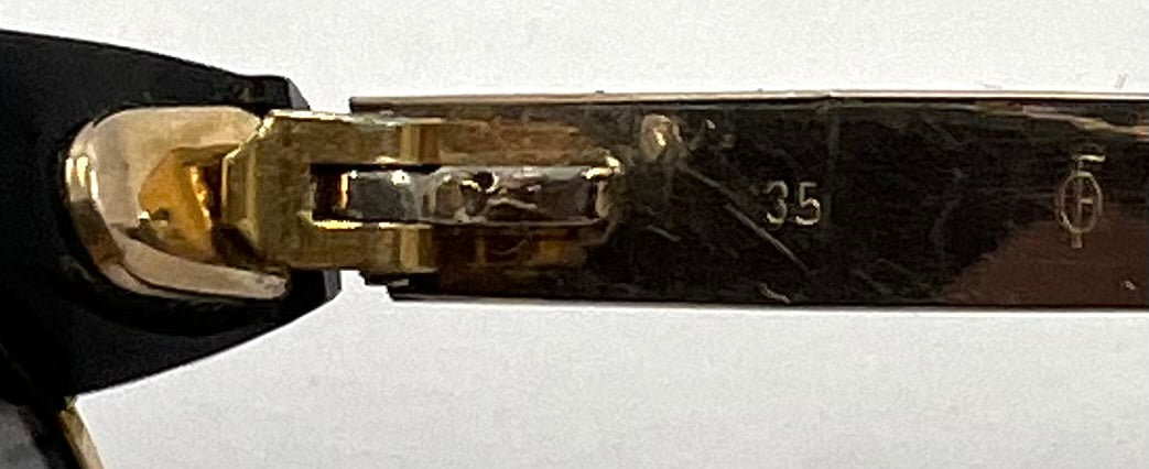 Vintage 1/5 12K Gold-Filled Half-Rim Sunglasses-New Grey Tinted Custom Lenses