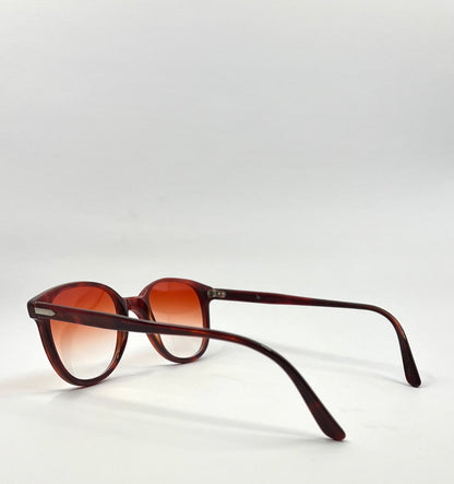 1980s Persol RATTI P 51/72 Vintage Sunglasses w/New Crimson Gradient Tinted Custom Lenses