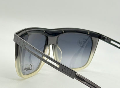 Chloé CL2186 C01-VINTAGE Shield Sunglasses-RARE/UNWORN-France-58mm-Grey Gradient