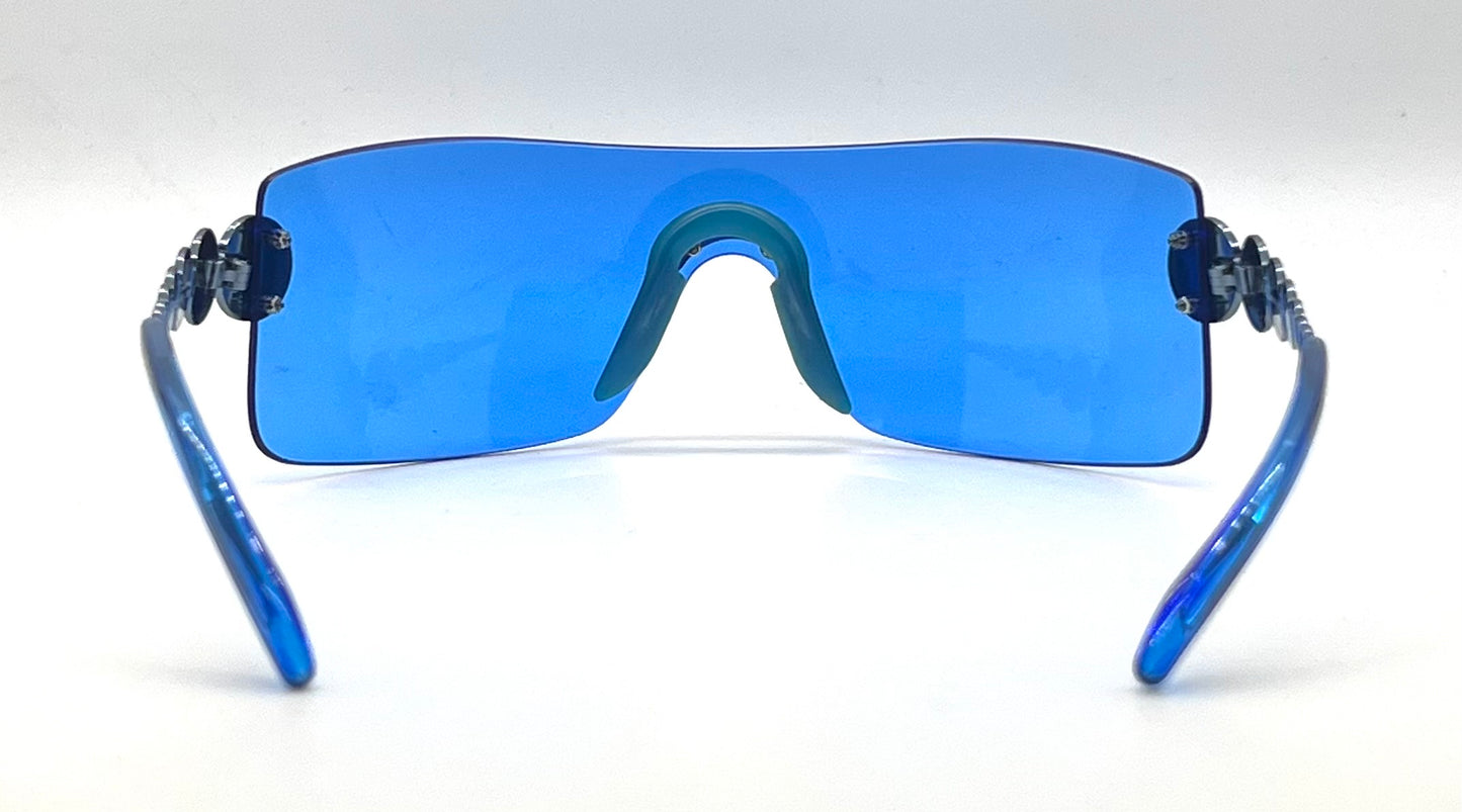 Christian Dior Millenium 55N Vintage Shield Sunglasses-Unworn/Full Kit
