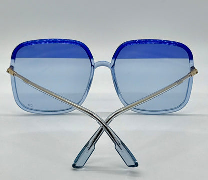 Christian Dior DiorSoStellaire1 Sunglasses ZX9UY-Blue Gradient Lenses–Full Kit/NOS