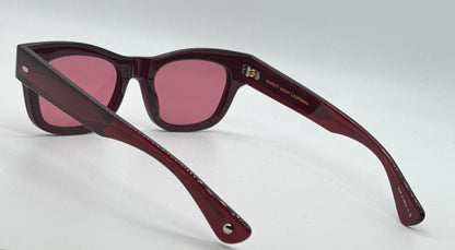Garrett Leight WOZ MER 49[]21-Merlot Lilac Lens Sunglasses-New/Unworn-Full Kit