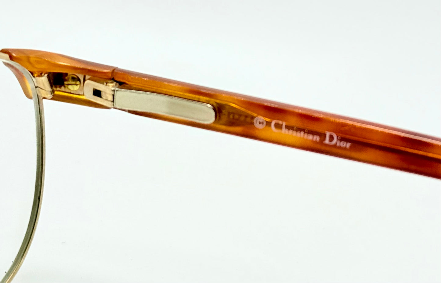 Vintage New/Deadstock Christian Dior 2722 10 Gold & Chestnut Frames – 54mm