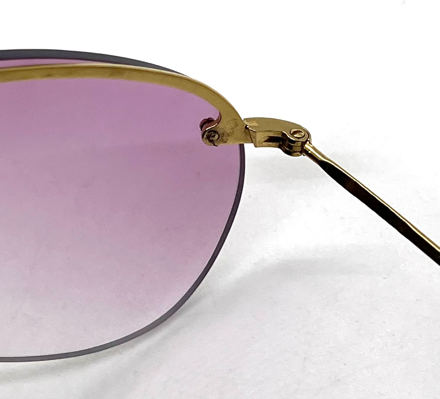 Gucci GG 1292/S VINTAGE Rimless Sunglasses w/New Lilac Gradient Custom Lenses