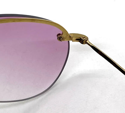 Gucci GG 1292/S VINTAGE Rimless Sunglasses w/New Lilac Gradient Custom Lenses