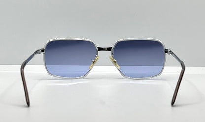 FAIRFIELD F088 Vintage Sunglasses w/New, Custom Gradient Twilight Blue Lenses-Deadstock-France