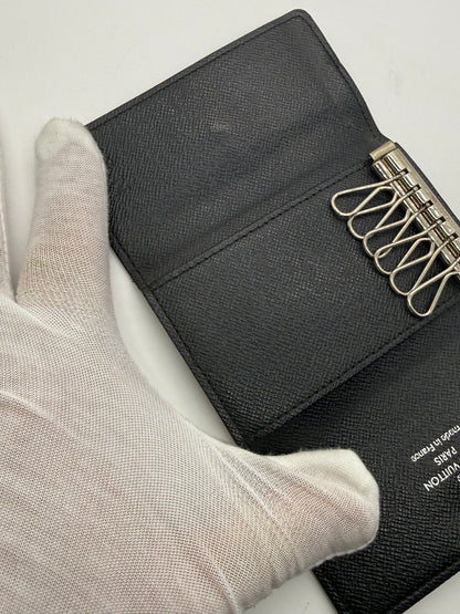 Louis Vuitton Damier Graphite 6 Ring Key Holder Wallet Made in France