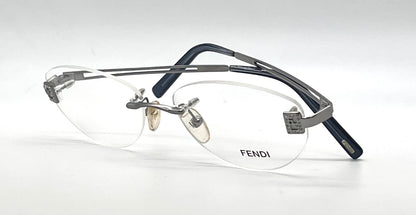 Fendi F585 Rimless Crystal FF VINTAGE Eyeglasses UNWORN/Italy 52-16-130mm