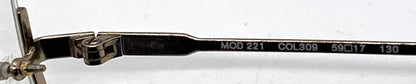 Vintage CAZAL 221 COL 309 West Germany NOS Rimless Optical 59-17 Unworn