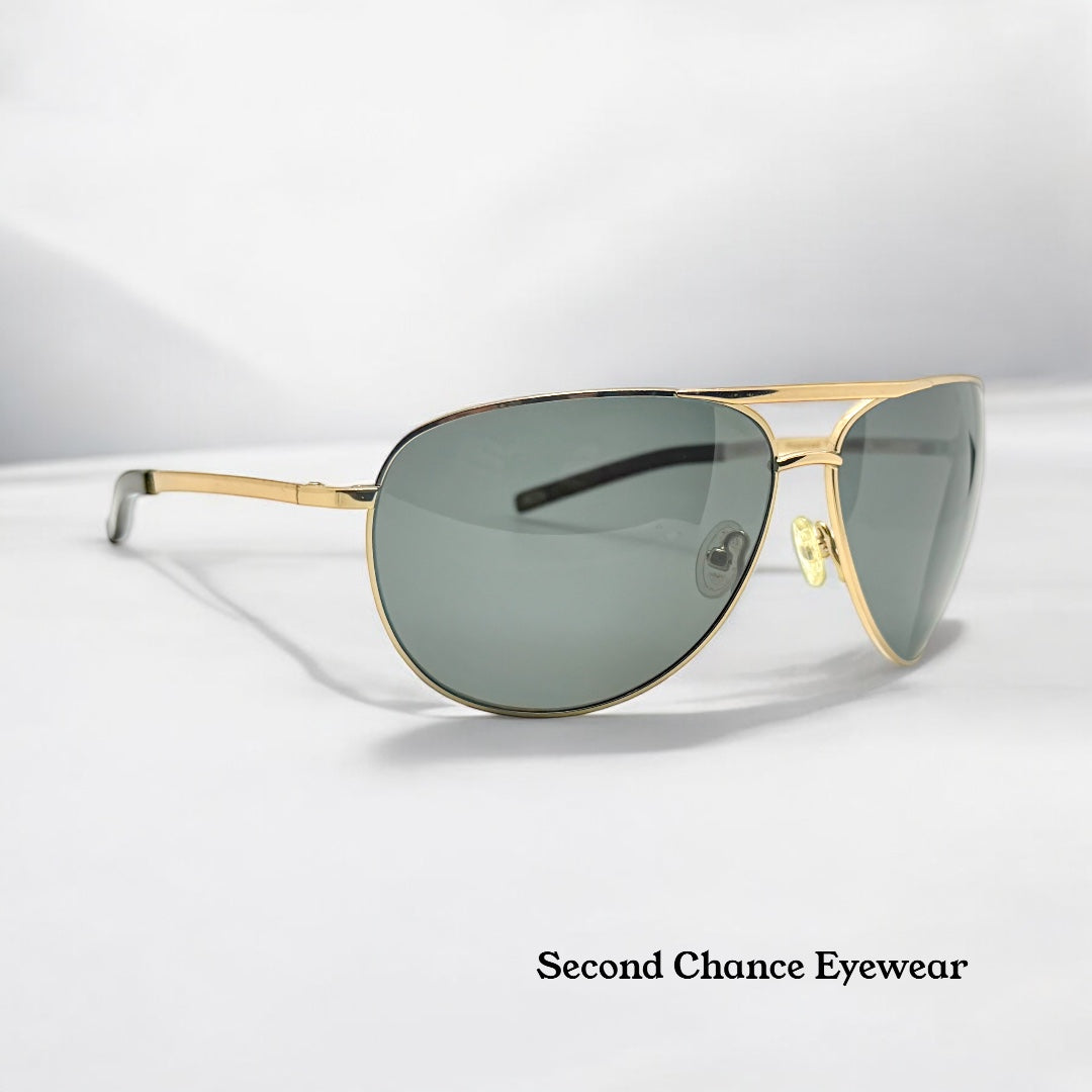 Smith Serpico Gold Aviator with Custom Polarized Blue/Grey Berko’s Designs Lenses