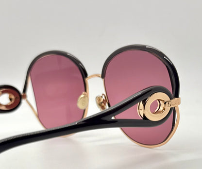 Christian Dior New Volute 58EVC Vintage Sunglasses-Rose Lenses-Full Kit-NOS/Unworn-57mm