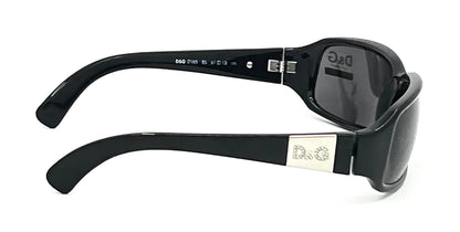 D&G 2165 VINTAGE Y2K Black Sunglasses 61-13 Unworn-Full Kit-Italy