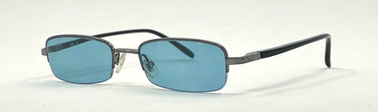 Chloé CL 1105 C01 Y2K Half-Rim Sunglasses-New Solid Aquamarine Custom Lenses