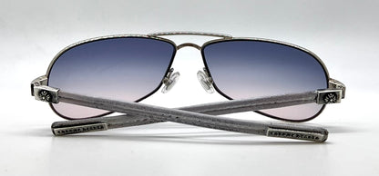 Chrome Hearts LITTLE RED RIOT-White Leather-NEW Zeiss Custom Gradient Lenses-Full Kit