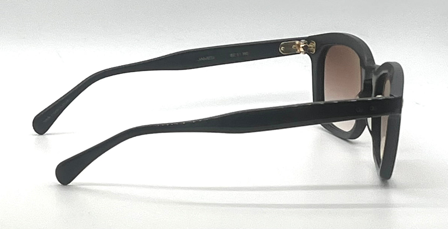 Benjamin “James” Matte Black Sunglasses | Made in Japan | Custom Gradient Lenses | Full Kit |