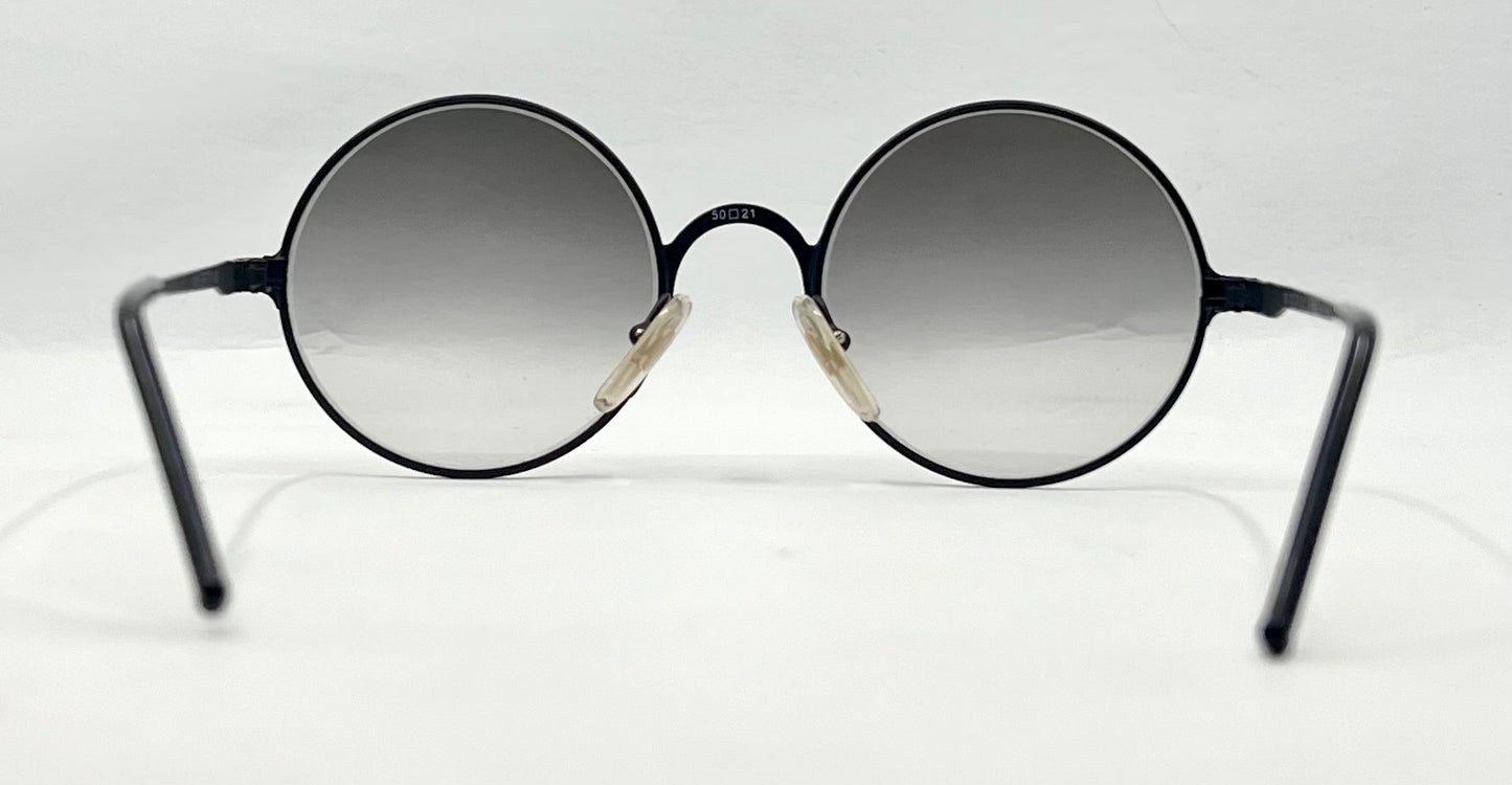 Gianfranco Ferré GFF 23-Vintage Round Sunglasses 50-21 Made in Italy