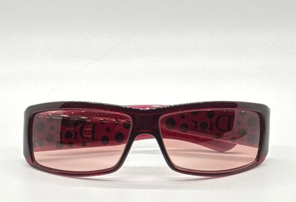 Dior Sparkling 1 Crystal Y2K Burgundy-Vintage Sunglasses-NOS/Unworn-Italy