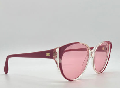 Silhouette M1149/20 C2740 Vintage Cat Eye Sunglasses w/New Pink Custom Lenses-58mm-Austria