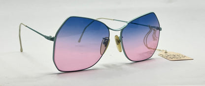 Cobalt C-3 54-17 Vintage Sunglasses-New Blue-Rose Second Chance Custom Lenses