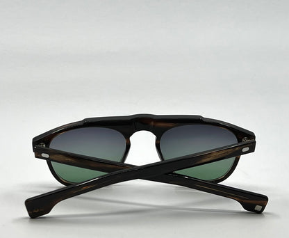 Entourage of 7 Fegan Sunglasses w/New Grey/Green Custom Gradient Lenses-New/Unworn-Full Kit-handmade in Japan