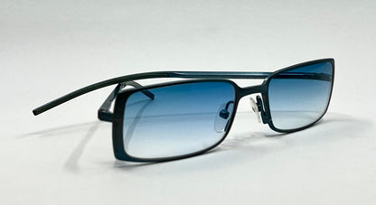 Christian Dior CD 3601 58U Metallic Blue Vintage Sunglasses w/New/Custom Gradient Lenses