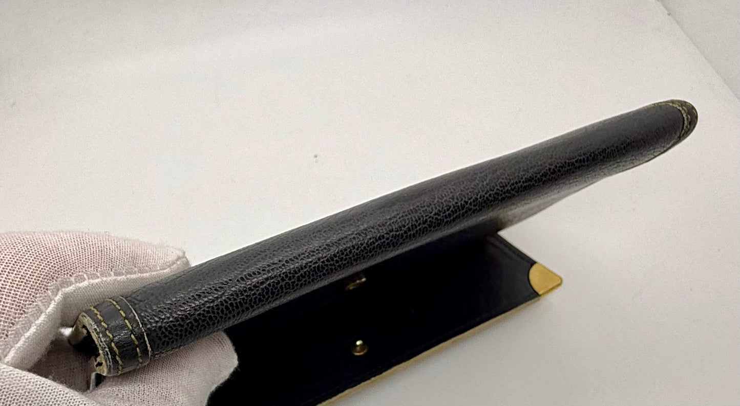 Louis Vuitton Vintage Navy Blue Leather Continental Long Wallet – France