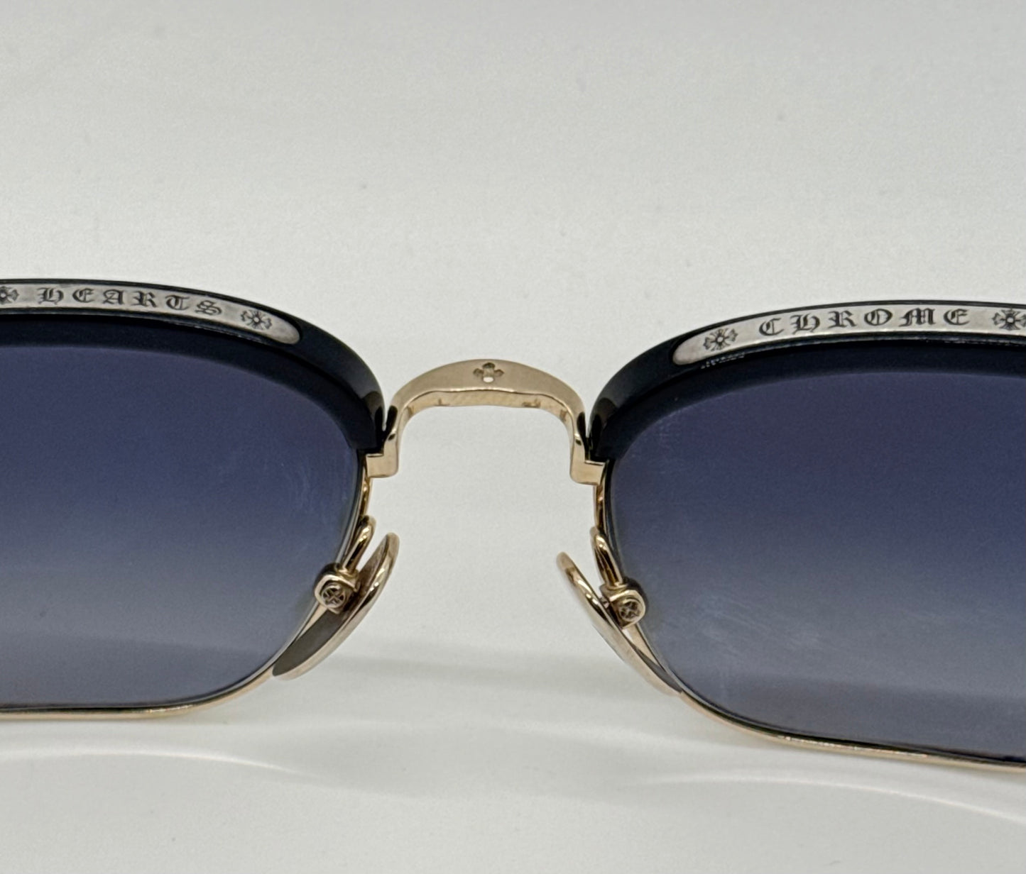 Chrome Hearts SLUNTRADICTION - Gold Sunglasses Zeiss Lenses Japan Authentic