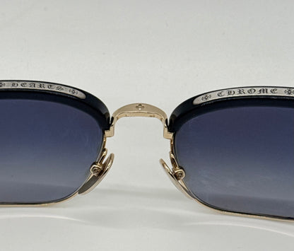 Chrome Hearts SLUNTRADICTION - Gold Sunglasses Zeiss Lenses Japan Authentic