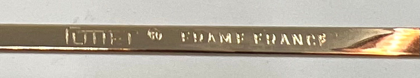 Cottet 941-Vintage Half-Rim Sunglasses-New Gradient Tinted Custom Lenses-Unworn