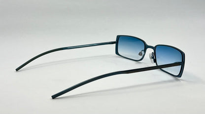 Christian Dior CD 3601 58U Metallic Blue Vintage Sunglasses w/New/Custom Gradient Lenses