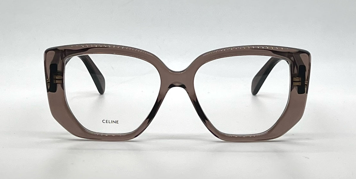 Celine Triomphe CL50146I Brown Cat Eye Eyeglasses Unworn-Full Kit-Italy