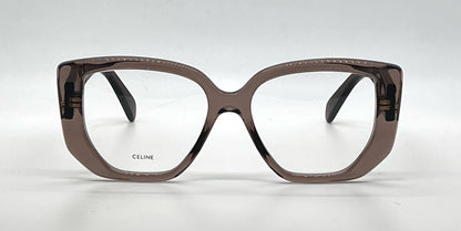 Celine Triomphe CL50146I Brown Cat Eye Eyeglasses Unworn-Full Kit-Italy