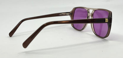 Universal Univis Bronzini-9 Vintage Sunglasses-New Purple Second Chance Custom Lenses