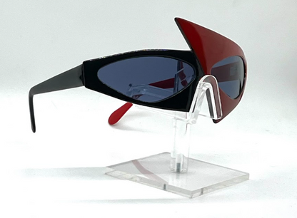 Faberge X 902 COL 5 Vintage Iconic Cat Eye Sunglasses Black/Red-Original 90s