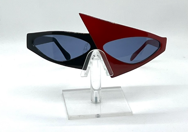 Faberge X 902 COL 5 Vintage Iconic Cat Eye Sunglasses Black/Red-Original 90s