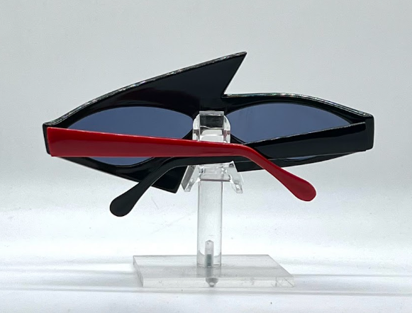 Faberge X 902 COL 5 Vintage Iconic Cat Eye Sunglasses Black/Red-Original 90s