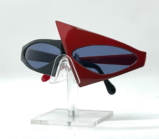 Faberge X 902 COL 5 Vintage Iconic Cat Eye Sunglasses Black/Red-Original 90s