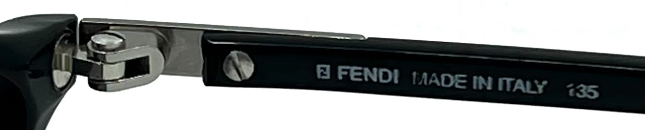 Fendi F92 Onyx-Oval Y2K Vintage Sunglasses-New Custom Grey Lenses