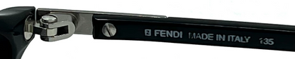 Fendi F92 Onyx-Oval Y2K Vintage Sunglasses-New Custom Grey Lenses