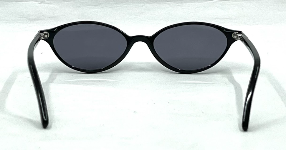 Fendi F92 Onyx-Oval Y2K Vintage Sunglasses-New Custom Grey Lenses