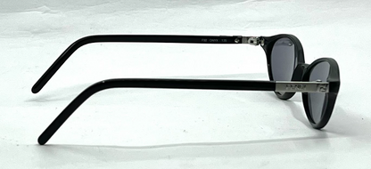 Fendi F92 Onyx-Oval Y2K Vintage Sunglasses-New Custom Grey Lenses