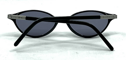 Fendi F92 Onyx-Oval Y2K Vintage Sunglasses-New Custom Grey Lenses
