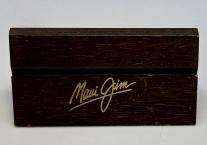 Pre-Owned Maui Jim Retail Display Holder - Lacquered Wood with Gold Logo