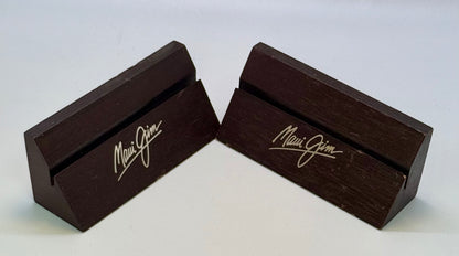 Pre-Owned Maui Jim Retail Display Holder - Lacquered Wood with Gold Logo