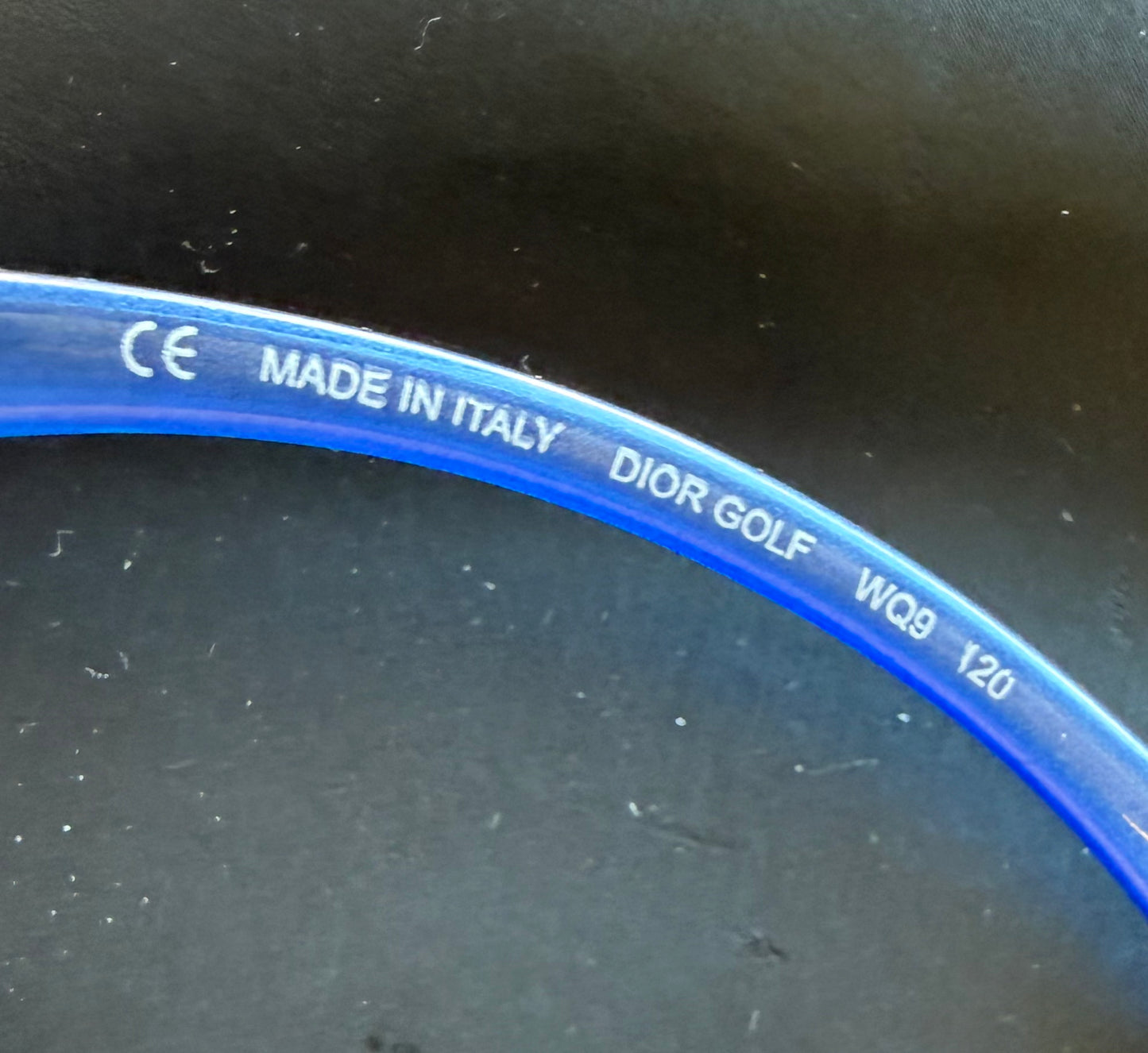 Christian Dior Golf W08 Blue Shield Sunglasses Italy Safilo Y2K Full Kit